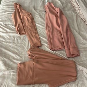 Lululemon set:  align long sleeve shirt; align high rise pant; define jacket